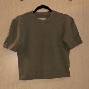 Everlane Olive Green Short Sleeve Top